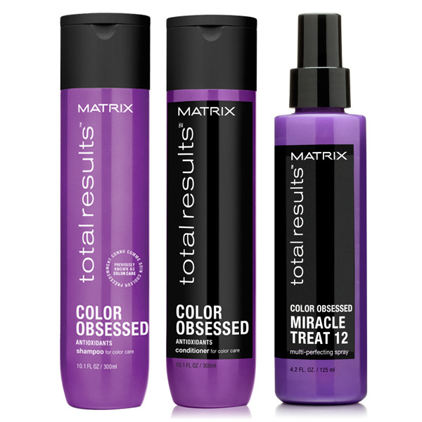Matrix Total Results Kit Color Obsessed Shampoo + Conditioner + Miracle  Treat 12 - Prodotti Per Capelli Colorati Matrix