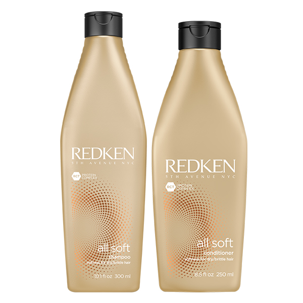 Redken Kit All Soft Shampoo + Conditioner - Prodotti Professionali Per  Capelli Secchi