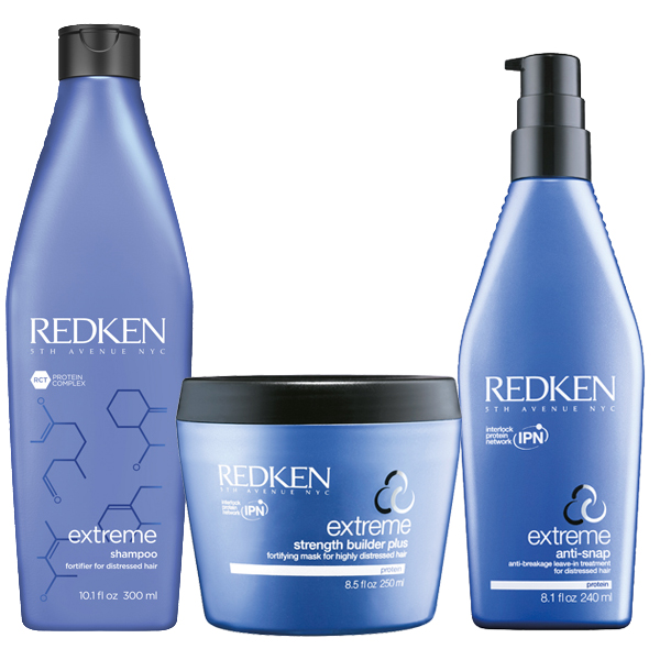 Redken Kit Extreme Shampoo + Mask + Anti-Snap - Prodotti Redken Per Capelli  Sfibrati